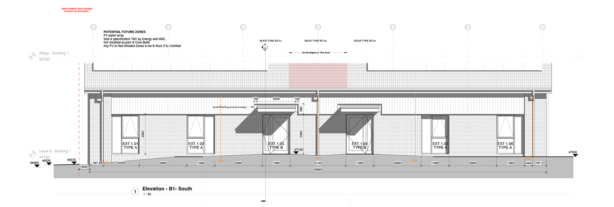 1 Elevation B1 South 2024